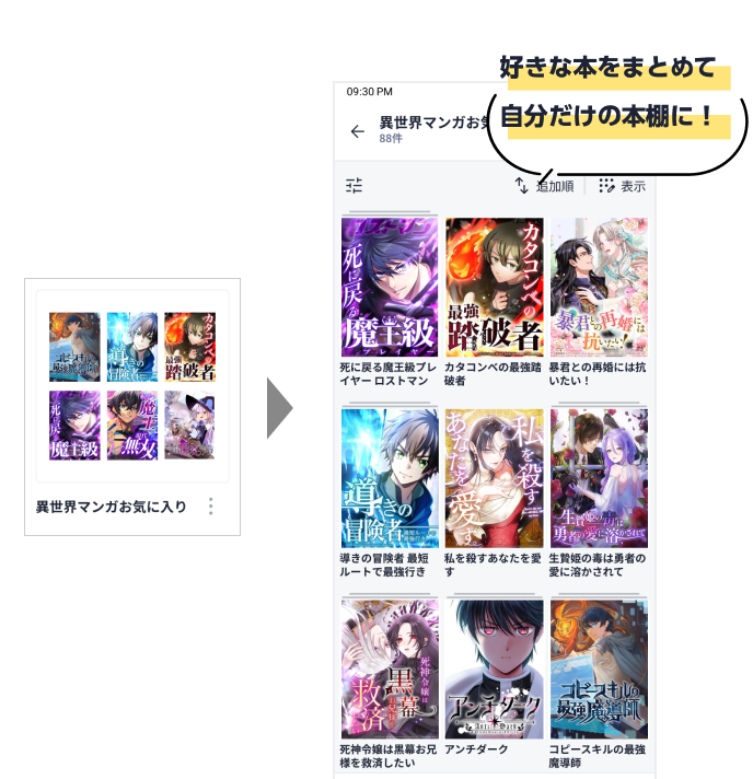 コレクション機能の概要イメージ