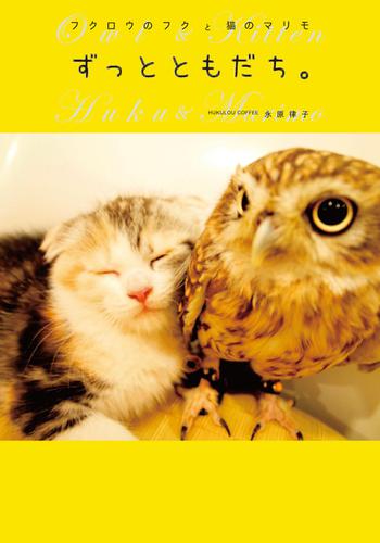 フクロウのフクと猫のマリモ ずっとともだち。
