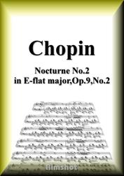 ショパン　ノクターン第２番　変ホ長調　Ｏｐ．９　Ｎｏ．２　ピアノ・ソロ