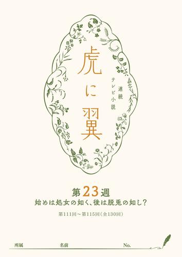 ＮＨＫ連続テレビ小説「虎に翼」シナリオ集　第23週［全26巻］